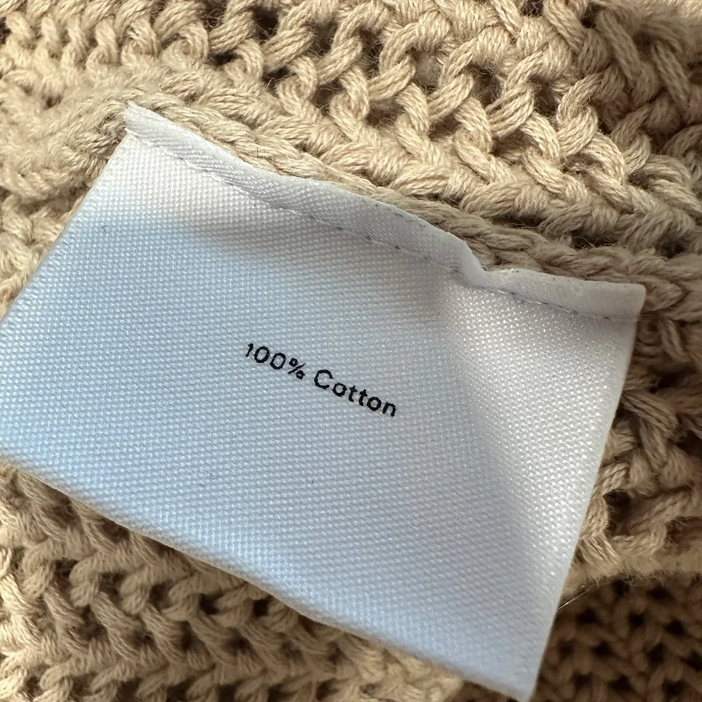 Summersalt Tan Crochet Halter Maxi Dress - Picture 8 of 9